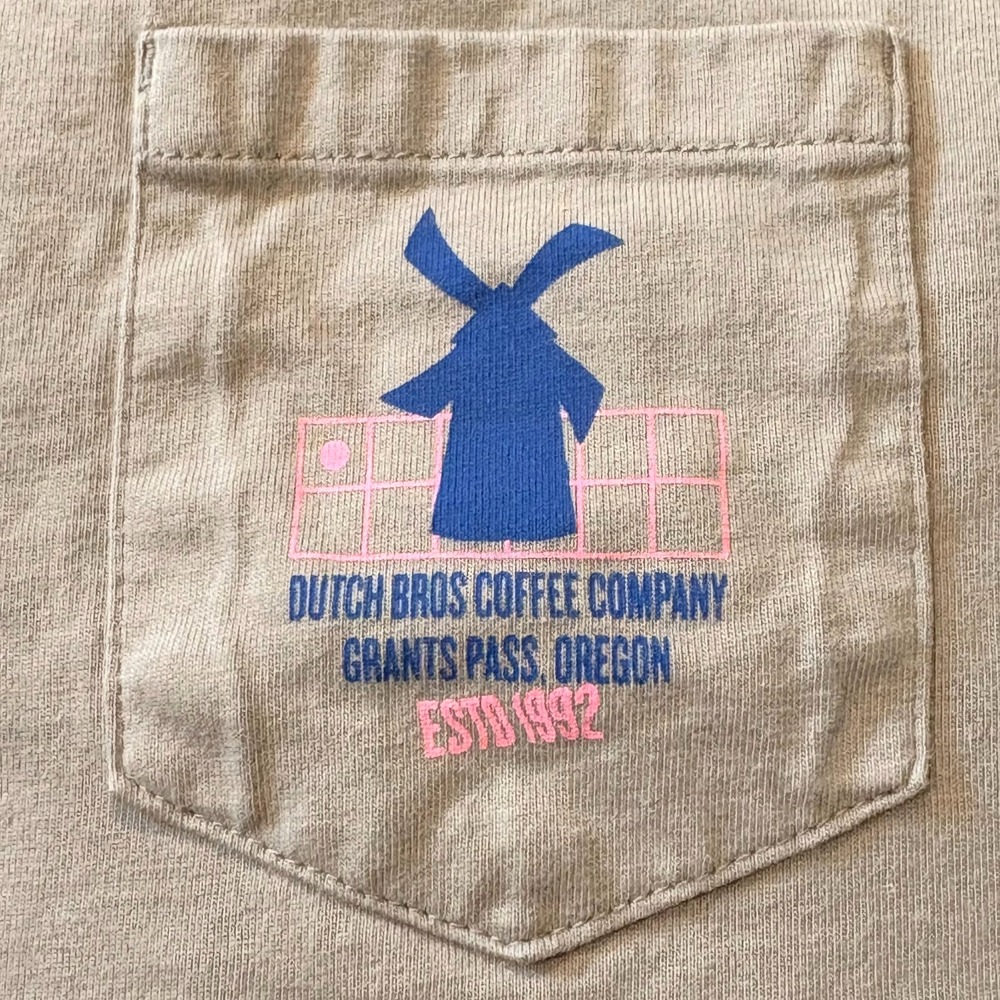 Vintage Dutch Bros 1992 Radiate Kindness Long Sleeve T-Shirt Medium Oregon - Picture 4 of 6